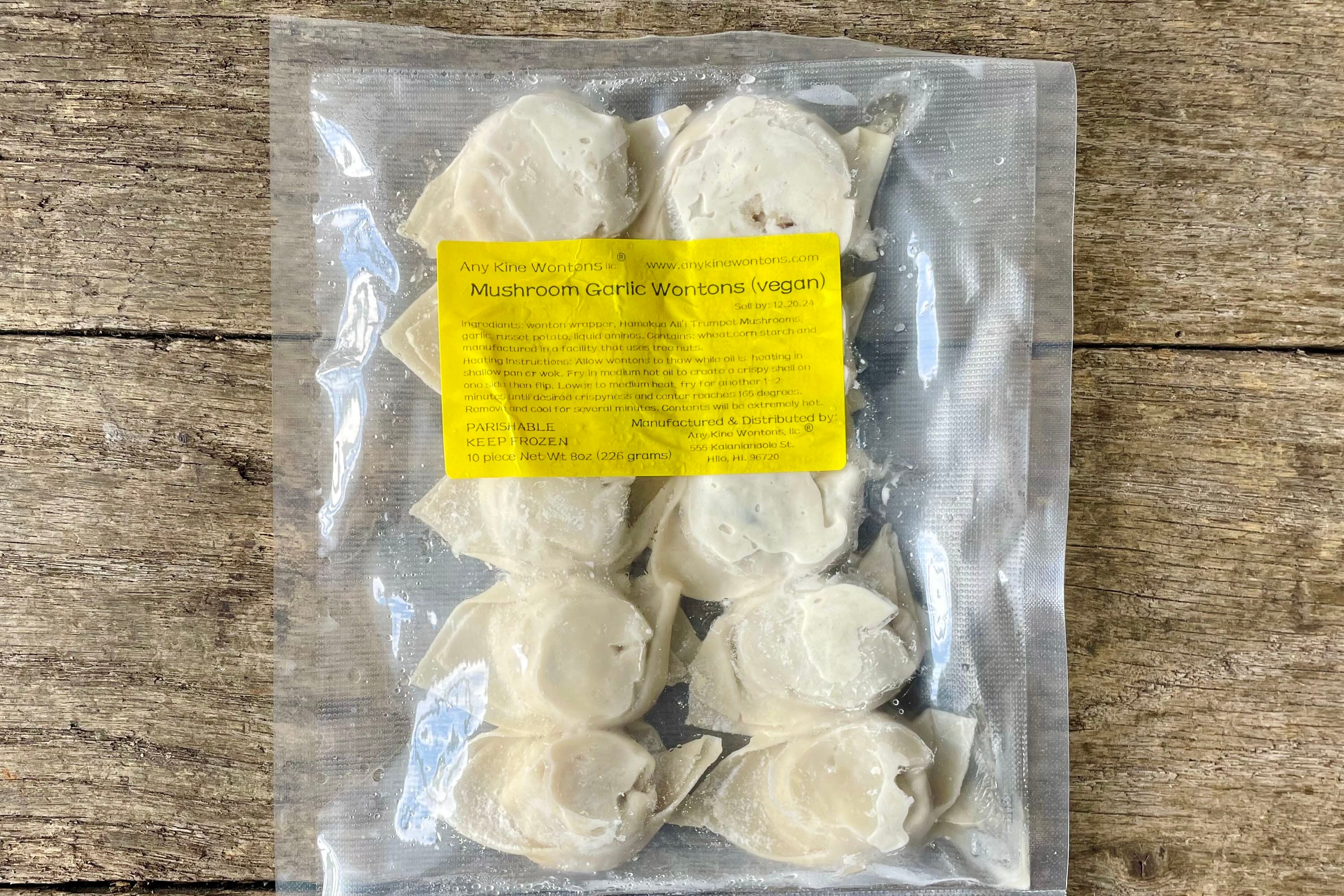 Vegan Mushroom Wontons
