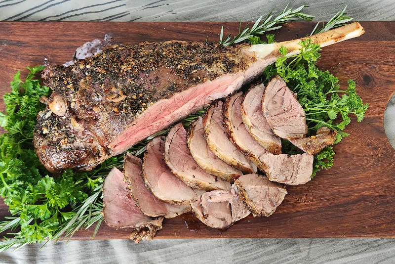Grass-fed Lamb Leg Roast, Bone-in - Image 2