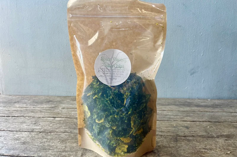 Spicy "Cheesy" Kale Chips