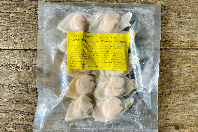 Sweet Bell Pepper Cheese Wontons