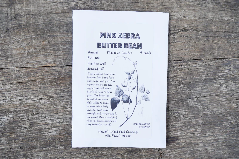 Zebra Butter Bean Seeds